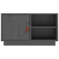 Mobile Porta TV Grigio 70x34x40 cm in Legno Massello di Pino Mobile Porta TV Grigio 70x34x40 cm in Legno Massello di Pino