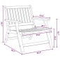 vidaXL Set di Sedie da Giardino con Tavolo, 5 Pezzi in Legno Massello di Acacia. vidaXL Set di Sedie da Giardino con Tavolo, 5 Pezzi in Legno Massello di Acacia.