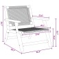 vidaXL Sedie da Giardino con Tavolo - Set da 5 Pezzi in Legno Massello di Acacia Nera vidaXL Sedie da Giardino con Tavolo - Set da 5 Pezzi in Legno Massello di Acacia Nera