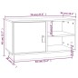 Mobile Porta TV Grigio 70x34x40 cm in Legno Massello di Pino Mobile Porta TV Grigio 70x34x40 cm in Legno Massello di Pino