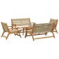 vidaXL Sedie da Giardino con Tavolo 5 pcs Beige Legno Massello di Acacia vidaXL Sedie da Giardino con Tavolo 5 pcs Beige Legno Massello di Acacia