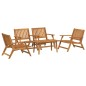 vidaXL Set di sedie da giardino e tavolo in legno massello di acacia vidaXL Set di sedie da giardino e tavolo in legno massello di acacia