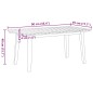 vidaXL Set di Sedie da Giardino con Tavolo - 5 Pezzi, Nero e Bianco, Legno Massello di Acacia vidaXL Set di Sedie da Giardino con Tavolo - 5 Pezzi, Nero e Bianco, Legno Massello di Acacia