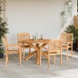 vidaXL Set da Pranzo per Giardino 3 pcs Marrone 109 x 109 x 74 cm vidaXL Set da Pranzo per Giardino 3 pcs Marrone 109 x 109 x 74 cm