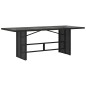 vidaXL Set da pranzo da giardino 7 pezzi, nero in rattan sintetico vidaXL Set da pranzo da giardino 7 pezzi, nero in rattan sintetico
