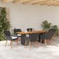 vidaXL Set da pranzo da giardino 7 pezzi in polyrattan nero vidaXL Set da pranzo da giardino 7 pezzi in polyrattan nero