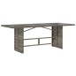vidaXL Set da Pranzo da Giardino 7 Pezzi in Rattan Sintetico Grigio vidaXL Set da Pranzo da Giardino 7 Pezzi in Rattan Sintetico Grigio