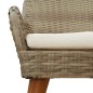 vidaXL Set da Pranzo da Giardino 9 Pezzi Beige in Polyrattan vidaXL Set da Pranzo da Giardino 9 Pezzi Beige in Polyrattan