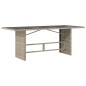 vidaXL Set da pranzo per esterni 7 pcs Grigio chiaro 190 x 80 x 74 cm vidaXL Set da pranzo per esterni 7 pcs Grigio chiaro 190 x 80 x 74 cm