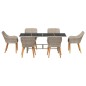 vidaXL Set da pranzo per esterni 7 pcs Grigio chiaro 190 x 80 x 74 cm vidaXL Set da pranzo per esterni 7 pcs Grigio chiaro 190 x 80 x 74 cm