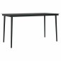 vidaXL Set da Pranzo da Giardino 5 Pezzi Nero in Rattan Sintetico vidaXL Set da Pranzo da Giardino 5 Pezzi Nero in Rattan Sintetico
