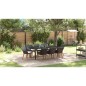 vidaXL Set da Pranzo da Giardino 9 Pezzi in Rattan Sintetico Nero vidaXL Set da Pranzo da Giardino 9 Pezzi in Rattan Sintetico Nero
