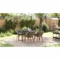 vidaXL Set da pranzo da giardino 5 pezzi in rattan grigio di vidaXL Set da pranzo da giardino 5 pezzi in rattan grigio di