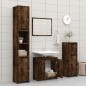 Armadietto Bagno Rovere Fumo 60x33x61 cm in Legno Multistrato Armadietto Bagno Rovere Fumo 60x33x61 cm in Legno Multistrato