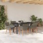 vidaXL Set da Pranzo da Giardino 7 Pezzi Grigio in Poly Rattan vidaXL Set da Pranzo da Giardino 7 Pezzi Grigio in Poly Rattan
