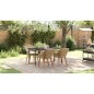 vidaXL Set da pranzo da giardino 5 pezzi in polirattan beige vidaXL Set da pranzo da giardino 5 pezzi in polirattan beige