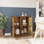 Credenze 2 pz Rovere Fumo 30x30x70 cm in Legno Multistrato Credenze 2 pz Rovere Fumo 30x30x70 cm in Legno Multistrato
