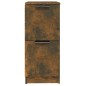 Credenze 2 pz Rovere Fumo 30x30x70 cm in Legno Multistrato Credenze 2 pz Rovere Fumo 30x30x70 cm in Legno Multistrato