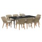 vidaXL Set da Pranzo da Giardino in Rattan Sintetico Beige vidaXL Set da Pranzo da Giardino in Rattan Sintetico Beige