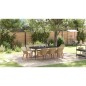 vidaXL Set da Pranzo da Giardino in Rattan Sintetico Beige vidaXL Set da Pranzo da Giardino in Rattan Sintetico Beige