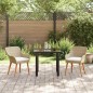 vidaXL Set da Pranzo da Giardino 3 Pezzi Beige in Polyrattan vidaXL Set da Pranzo da Giardino 3 Pezzi Beige in Polyrattan