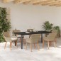vidaXL Set da pranzo da giardino 7 pezzi beige in rattan sintetico vidaXL Set da pranzo da giardino 7 pezzi beige in rattan sintetico