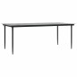 vidaXL Set da pranzo 7 pcs Grigio chiaro e nero Large vidaXL Set da pranzo 7 pcs Grigio chiaro e nero Large