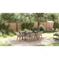 vidaXL Set da pranzo 7 pcs Grigio chiaro e nero 160 x 80 x 74 cm vidaXL Set da pranzo 7 pcs Grigio chiaro e nero 160 x 80 x 74 cm