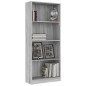 Libreria 4 Ripiani Grigio Sonoma 60x24x142 cm Legno Multistrato Libreria 4 Ripiani Grigio Sonoma 60x24x142 cm Legno Multistrato