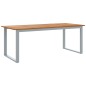 vidaXL Set da Pranzo da Giardino 9 Pezzi in Legno Massello di Acacia e Metallo vidaXL Set da Pranzo da Giardino 9 Pezzi in Legno Massello di Acacia e Metallo