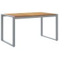 vidaXL Set da Pranzo da Giardino in 5 Pezzi in Legno Massello di Acacia e Metallo vidaXL Set da Pranzo da Giardino in 5 Pezzi in Legno Massello di Acacia e Metallo
