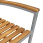 vidaXL Set da Pranzo da Giardino in 5 Pezzi in Legno Massello di Acacia e Metallo vidaXL Set da Pranzo da Giardino in 5 Pezzi in Legno Massello di Acacia e Metallo