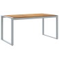 vidaXL Set da pranzo giardino 5 pezzi legno massello acacia e metallo vidaXL Set da pranzo giardino 5 pezzi legno massello acacia e metallo