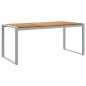 vidaXL Set da Pranzo da Giardino in legno solido di acacia e metallo