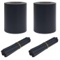 vidaXL Set di 2 schermi per privacy da giardino in PVC, 35x0,19 m, grigio scuro e opaco vidaXL Set di 2 schermi per privacy da giardino in PVC, 35x0,19 m, grigio scuro e opaco