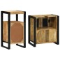vidaXL Set di mobili per il bagno 2 pcs Legno di mango solido e grezzo vidaXL Set di mobili per il bagno 2 pcs Legno di mango solido e grezzo