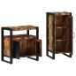 vidaXL Set di mobili per il bagno 2 pcs Legno massello riciclato