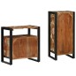 vidaXL Set di mobili per il bagno 2 pcs Legno massello riciclato