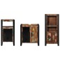 vidaXL Set di mobili per il bagno 3 pcs Legno massello riciclato