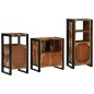 vidaXL Set di mobili per il bagno 3 pcs Legno massello riciclato