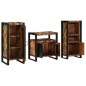 vidaXL Set di mobili per il bagno 3 pcs Legno massello riciclato