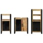 vidaXL Set di mobili per il bagno 3 pcs Legno di mango massello