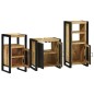 vidaXL Set di mobili per il bagno 3 pcs Legno di mango massello