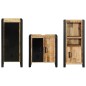 vidaXL Set di mobili per il bagno 3 pcs Legno di mango massello