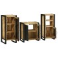 vidaXL Set di mobili per il bagno 3 pcs Legno di mango massello
