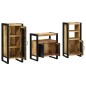 vidaXL Set di mobili per il bagno 3 pcs Legno di mango massello