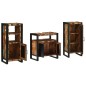 vidaXL Set di mobili per il bagno 3 pcs Legno massello riciclato vidaXL Set di mobili per il bagno 3 pcs Legno massello riciclato