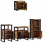 vidaXL Set di mobili per il bagno 4 pcs Legno massello riciclato