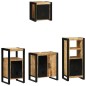 vidaXL Set di mobili per il bagno 4 pcs Legno di mango massello