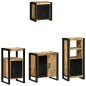 vidaXL Set di mobili per il bagno 4 pcs Legno di mango massello